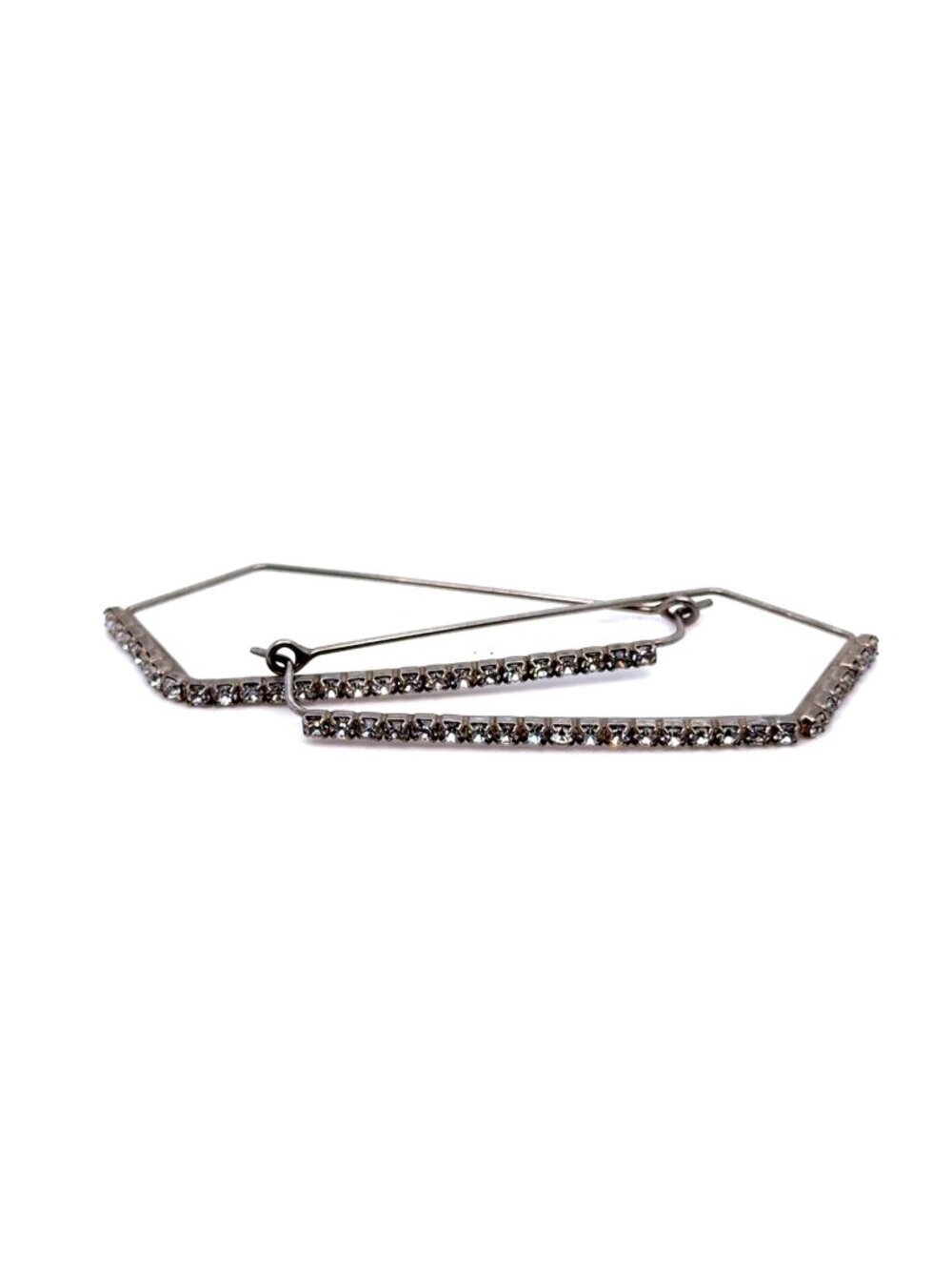 Sorrelli Geometric Rhinestones Hoops Earrings